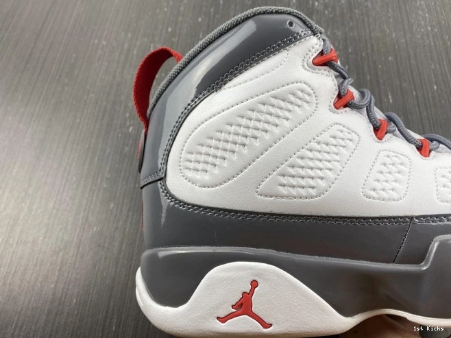 1st Kicks Shoes Red CT8019-162 Jordan 9 Air Fire 0730